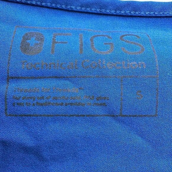 Figs Technical Collection SS‎ Royal Blue Scrub Top in Size Small - Picture 2 of 6
